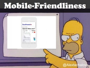 southwest non mobile friendly